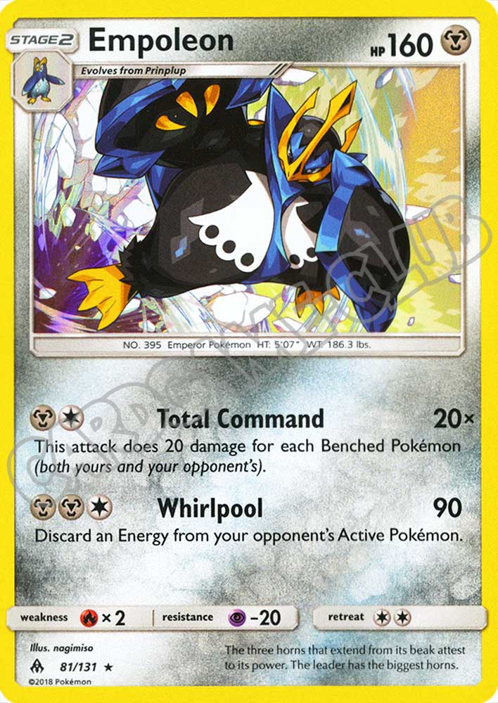 081 / 131 Empoleon rara foil (EN) -NEAR MINT-