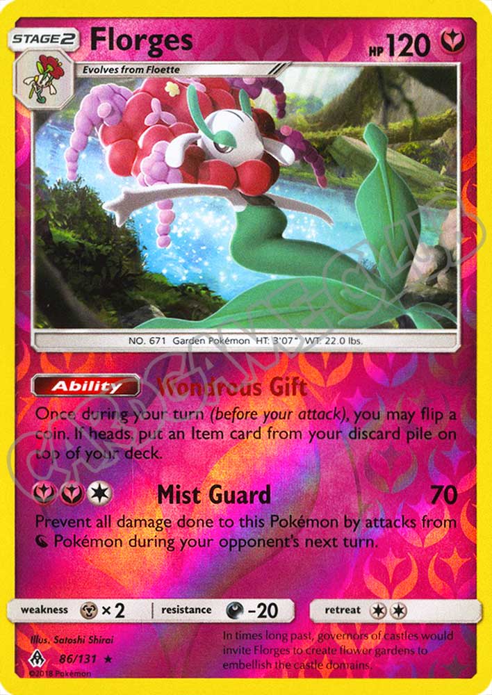 086 / 131 Florges rara foil reverse (EN) -NEAR MINT-