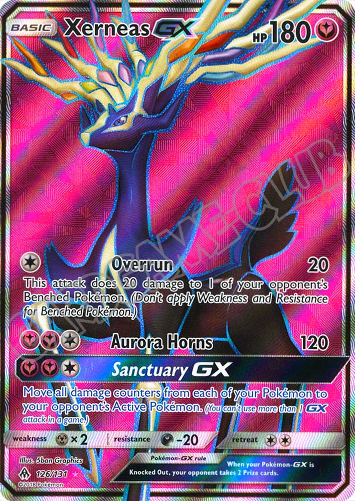 126 / 131 Xerneas GX ultra rara foil (EN) -NEAR MINT-