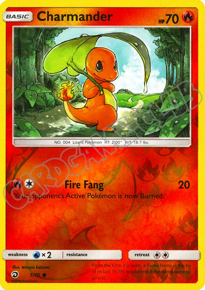 01 / 70 Charmander comune foil reverse (EN) -NEAR MINT-