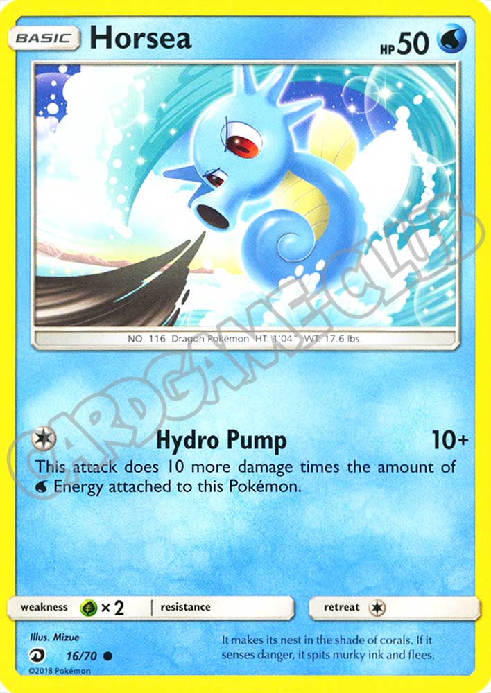 16 / 70 Horsea comune normale (EN) -NEAR MINT-