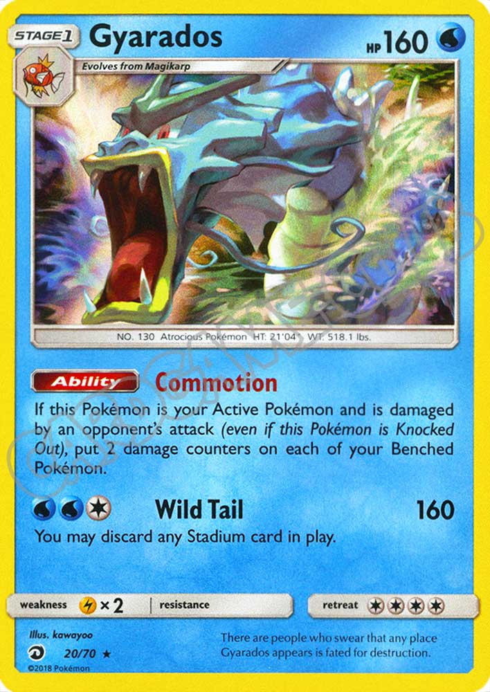 20 / 70 Gyarados rara foil (EN) -NEAR MINT-