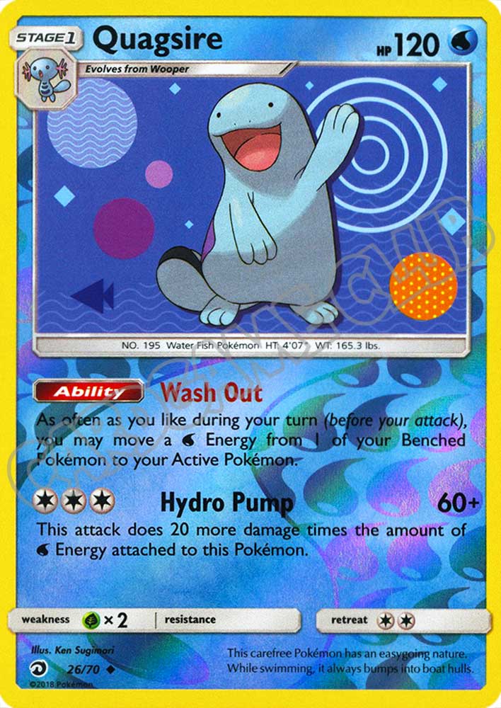 26 / 70 Quagsire non comune foil reverse (EN) -NEAR MINT-