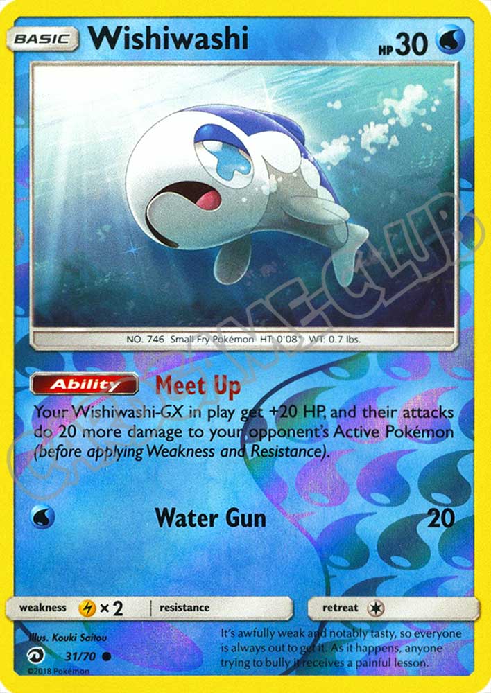 31 / 70 Wishiwashi comune foil reverse (EN) -NEAR MINT-