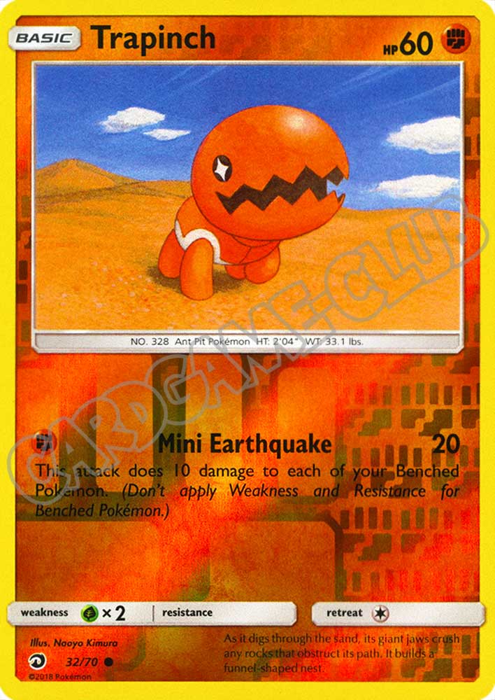 32 / 70 Trapinch comune foil reverse (EN) -NEAR MINT-