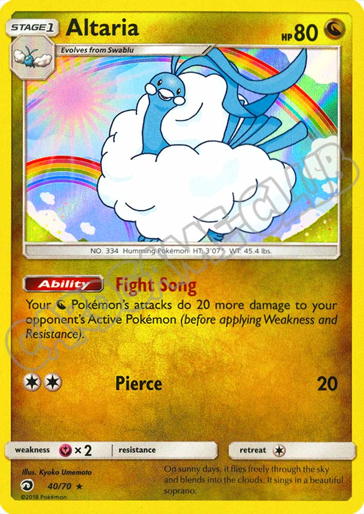 40 / 70 Altaria rara foil (EN) -NEAR MINT-