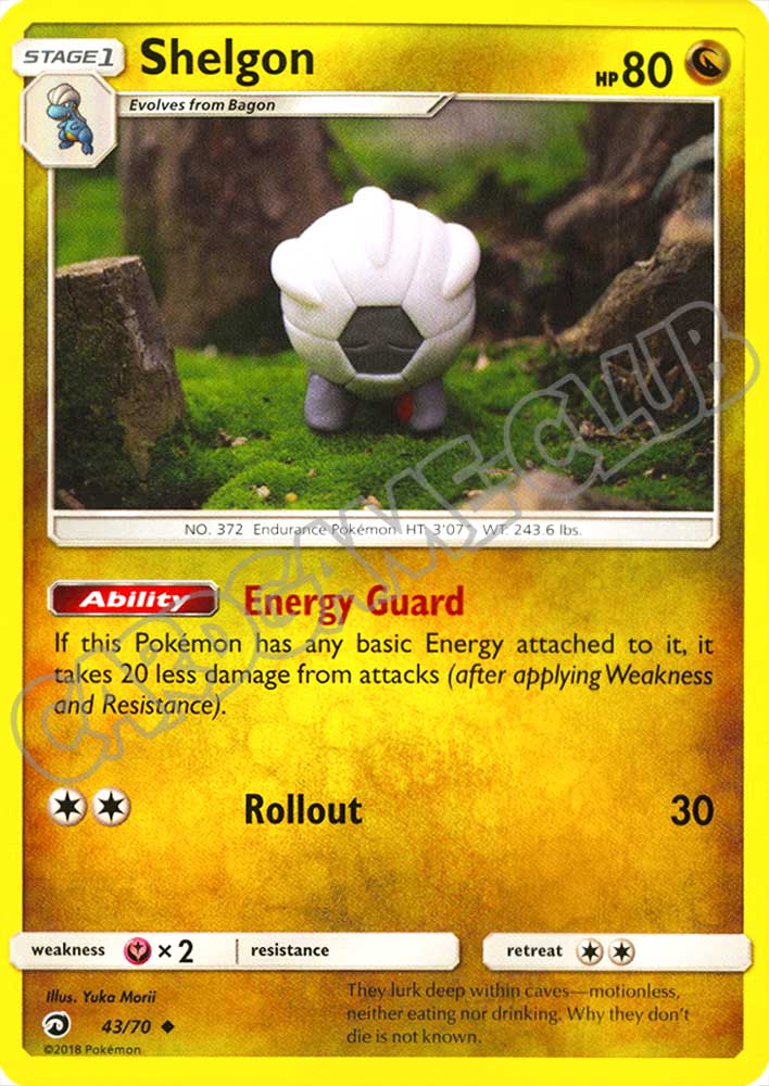 43 / 70 Shelgon non comune normale (EN) -NEAR MINT-