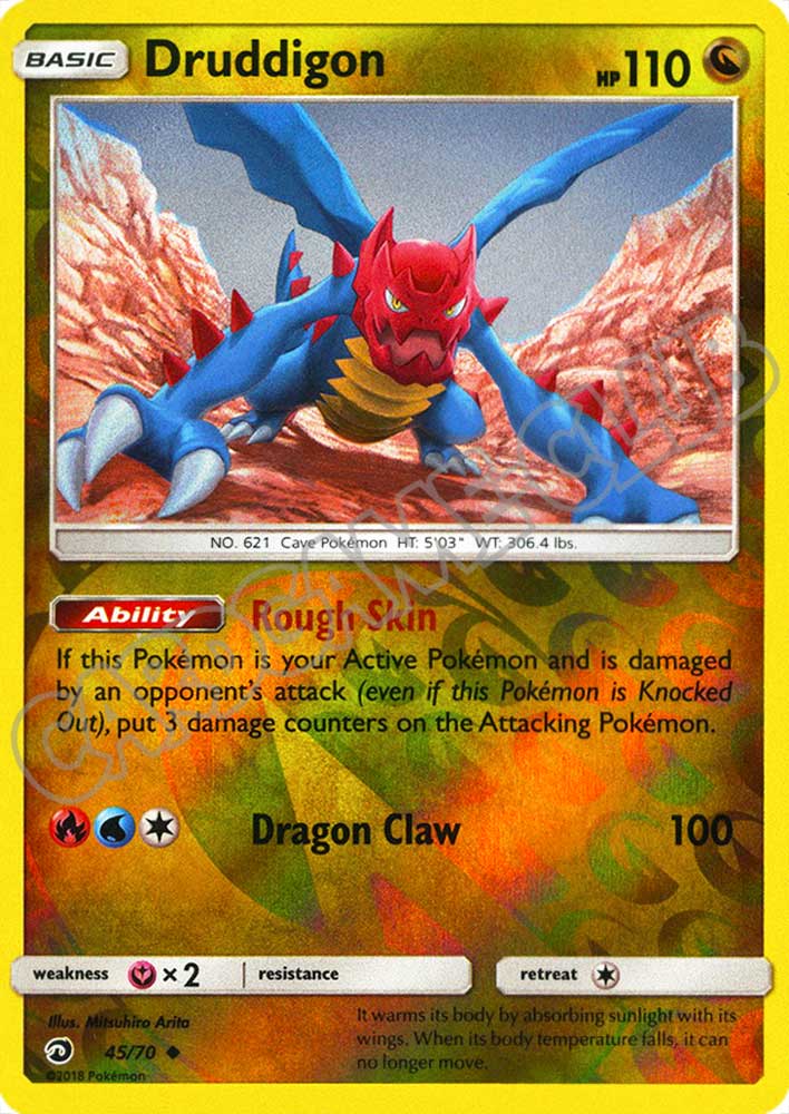 45 / 70 Druddigon non comune foil reverse (EN) -NEAR MINT-