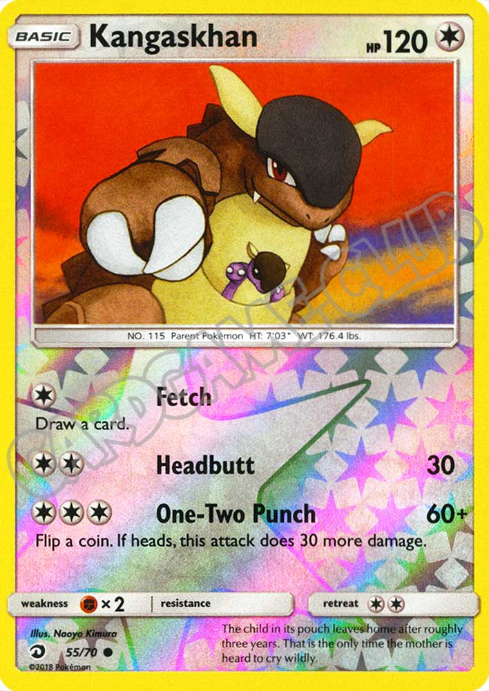 55 / 70 Kangaskhan comune foil reverse (EN) -NEAR MINT-