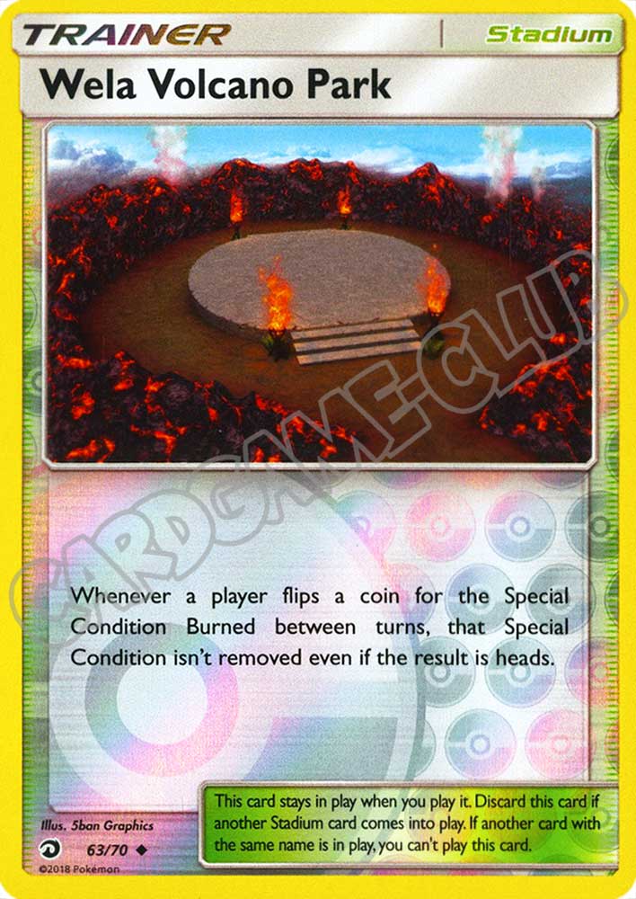 63 / 70 Wela Volcano Parc non comune foil reverse (EN) -NEAR MINT-