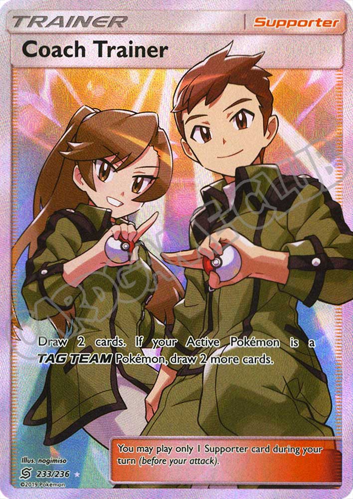 233 / 236 Coach Trainer ultra rara foil (EN) -NEAR MINT-