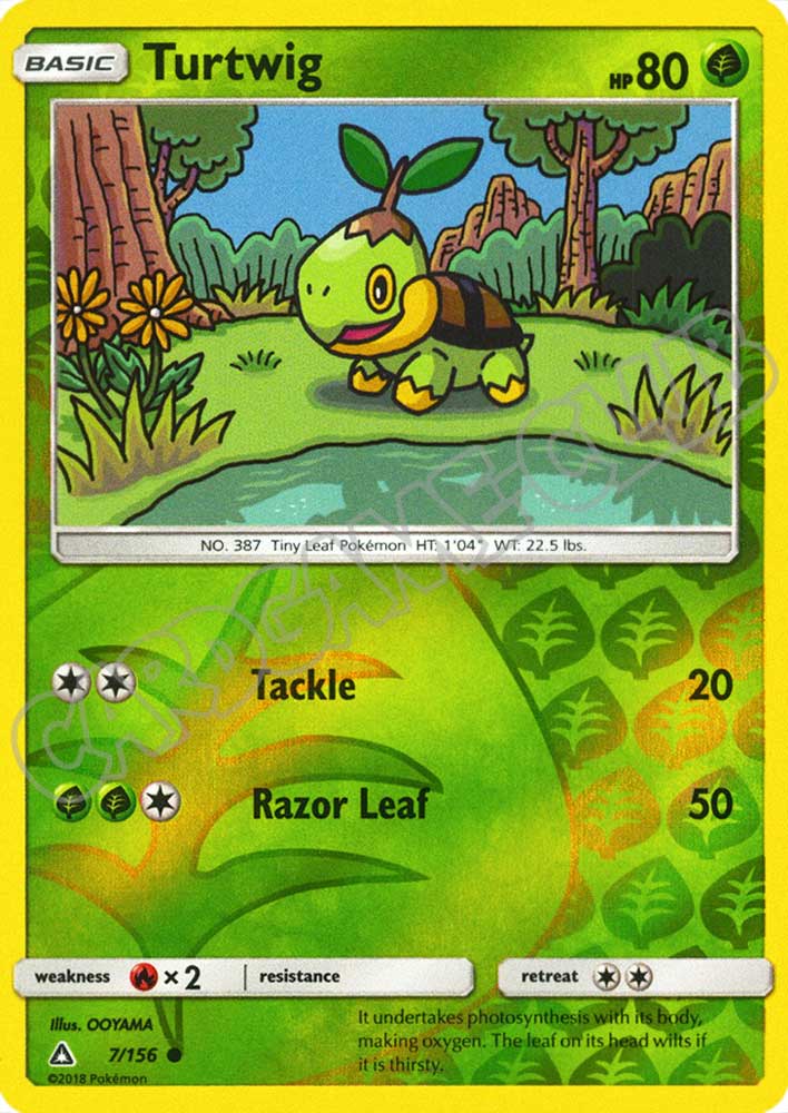 007 / 156 Turtwig comune foil reverse (EN) -NEAR MINT-