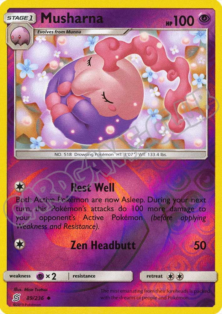 089 / 236 Musharna non comune foil reverse (EN) -NEAR MINT-