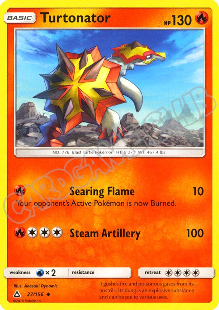 027 / 156 Turtonator non comune normale (EN) -NEAR MINT-