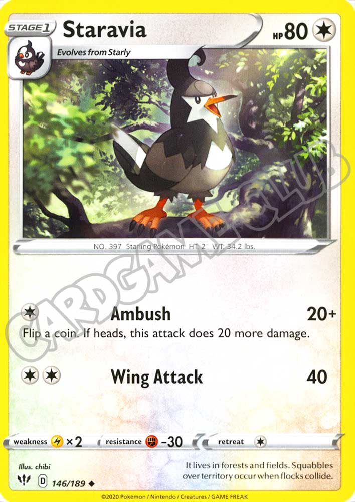 146 / 189 Staravia non comune normale (EN) -NEAR MINT-