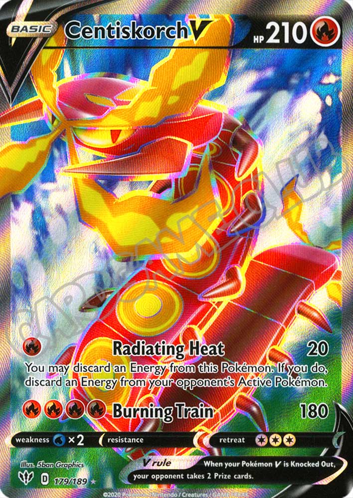 179 / 189 Centiskorch V ultra rara foil (EN) -NEAR MINT-