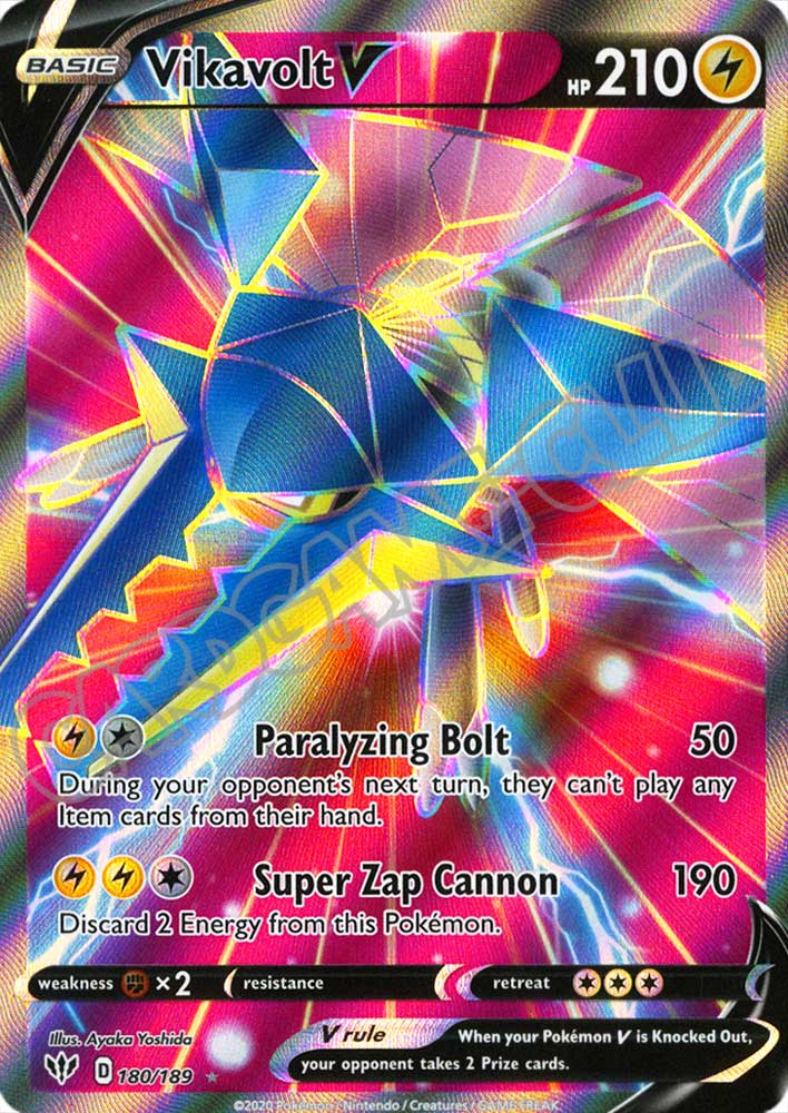 180 / 189 Vikavolt V ultra rara foil (EN) -NEAR MINT-