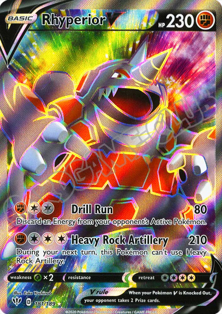 181 / 189 Rhyperior V ultra rara foil (EN) -NEAR MINT-