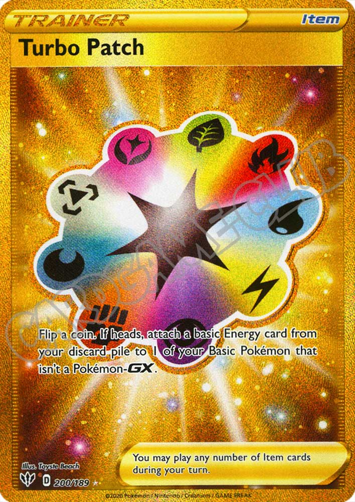 200 / 189 Turbo Patch rara segreta foil (EN) -NEAR MINT-
