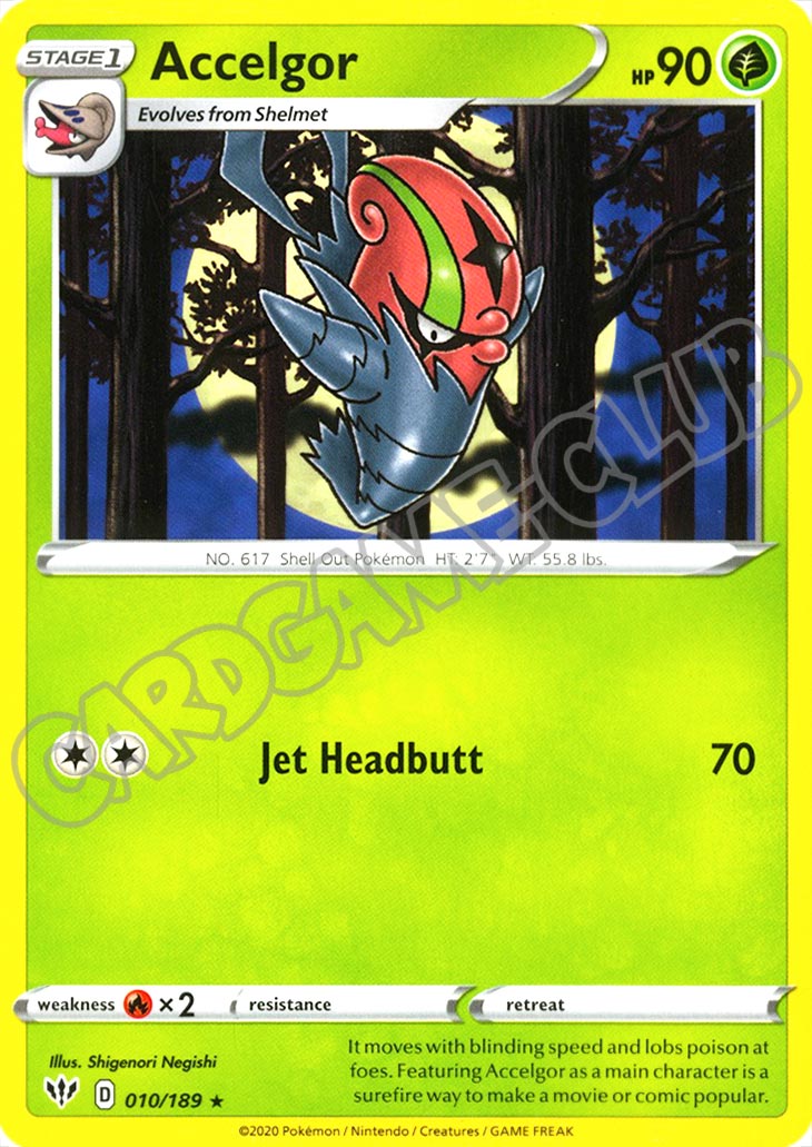 010 / 189 Accelgor rara normale (EN) -NEAR MINT-