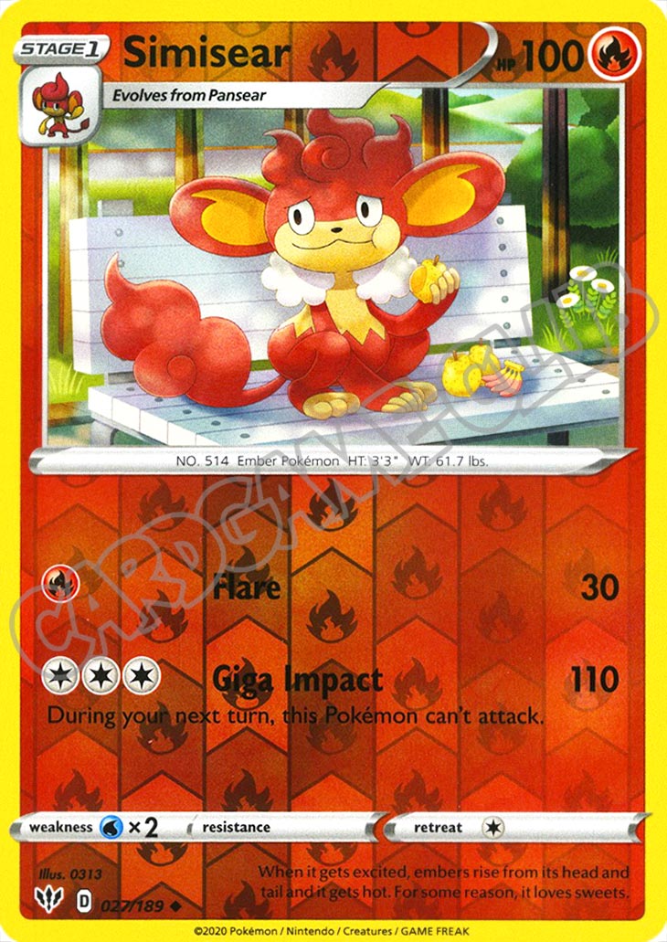 027 / 189 Simisear non comune foil reverse (EN) -NEAR MINT-