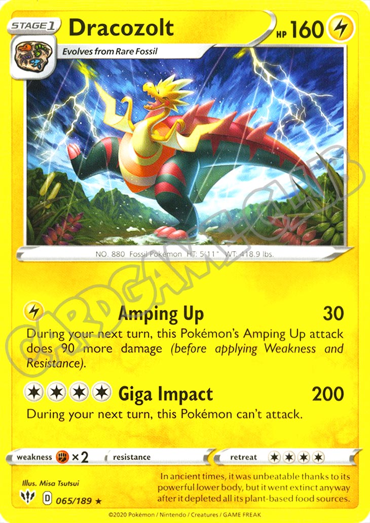 065 / 189 Dracozolt rara normale (EN) -NEAR MINT-