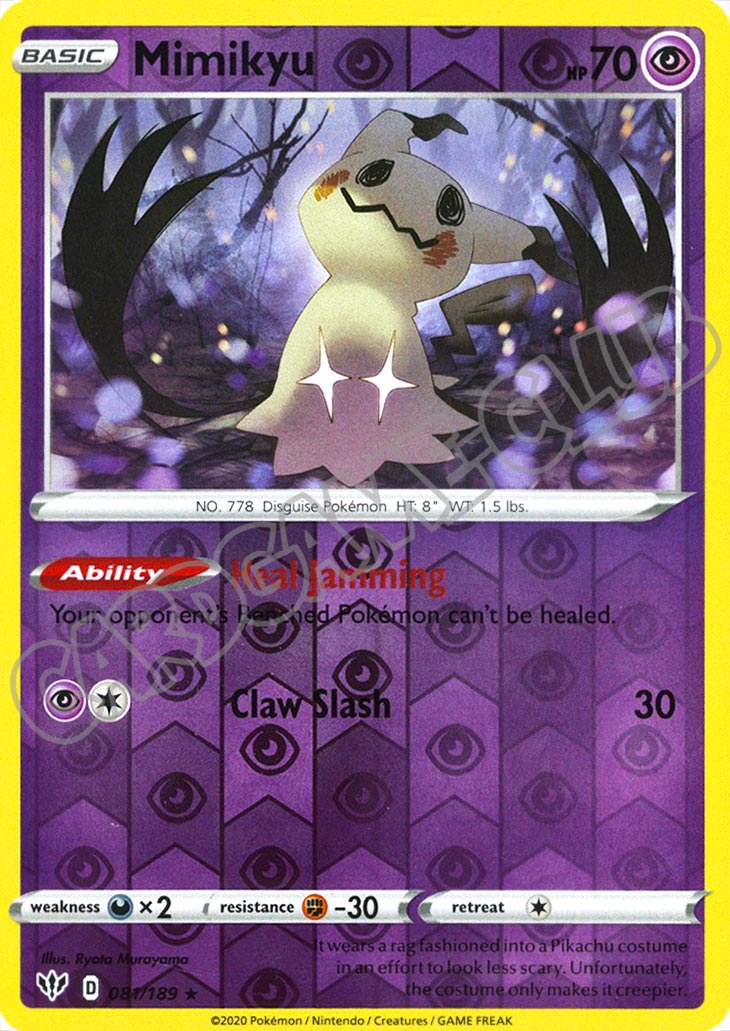 081 / 189 Mimikyu rara foil reverse (EN) -NEAR MINT-