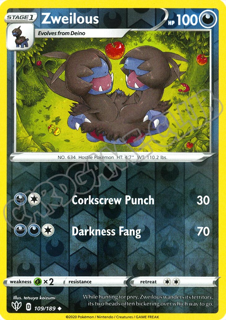 109 / 189 Zweilous non comune foil reverse (EN) -NEAR MINT-