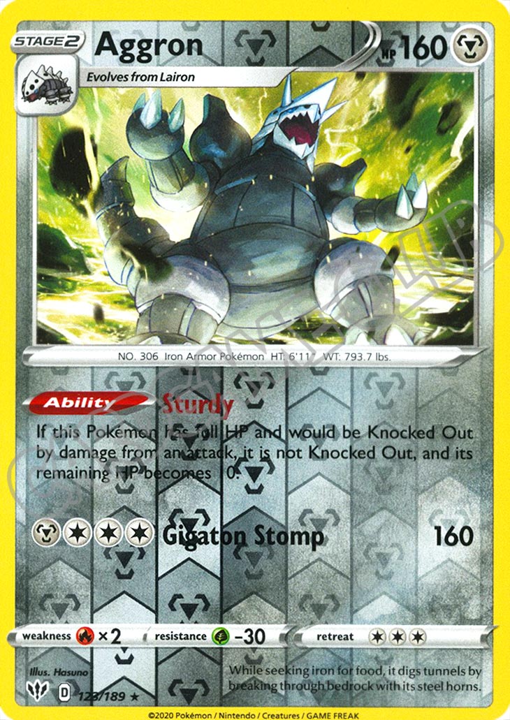 123 / 189 Aggron rara foil reverse (EN) -NEAR MINT-