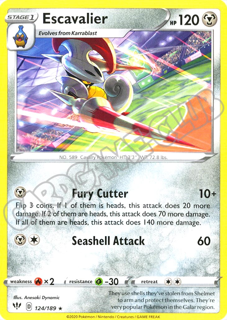 124 / 189 Escavalier rara normale (EN) -NEAR MINT-