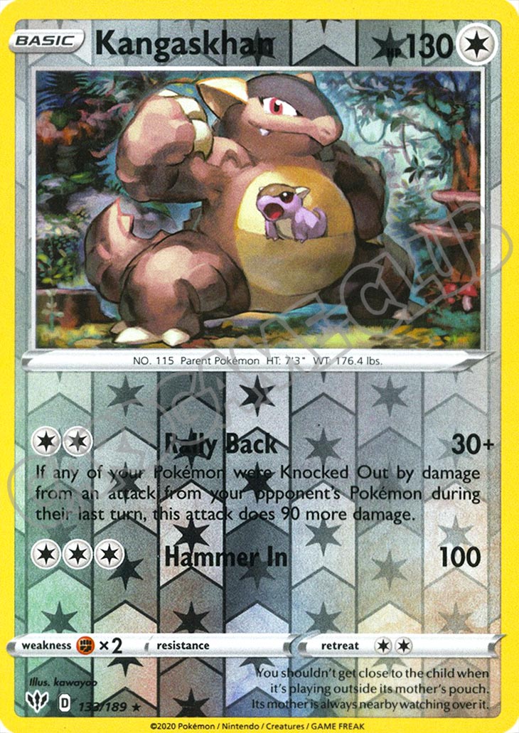 133 / 189 Kangaskhan rara foil reverse (EN) -NEAR MINT-
