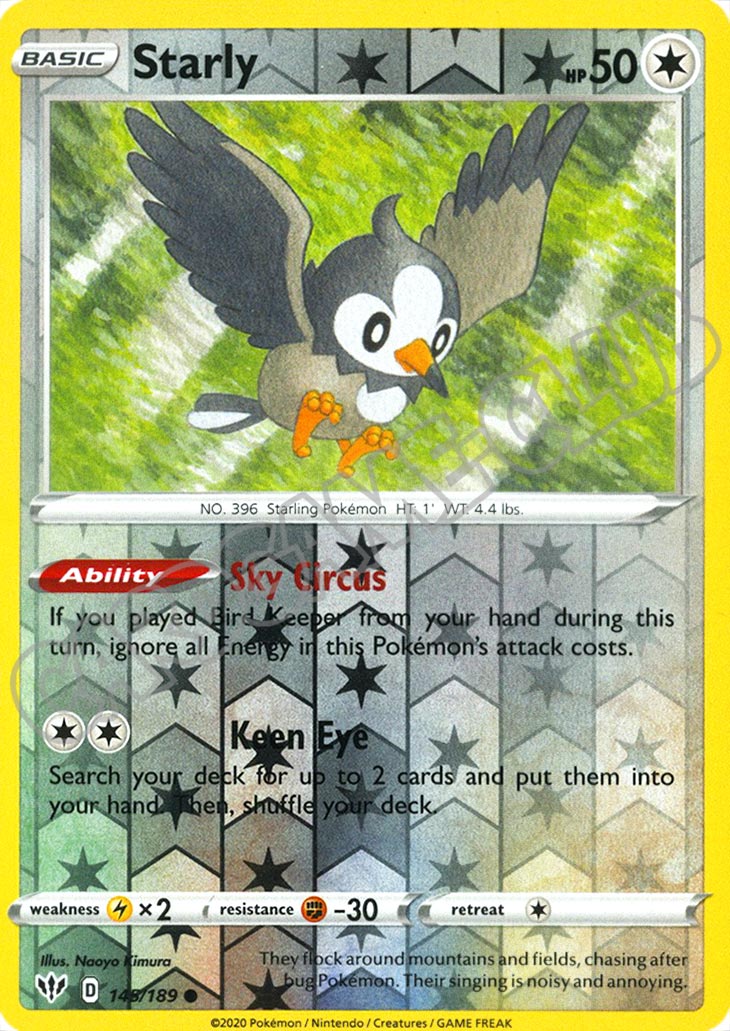 145 / 189 Starly comune foil reverse (EN) -NEAR MINT-