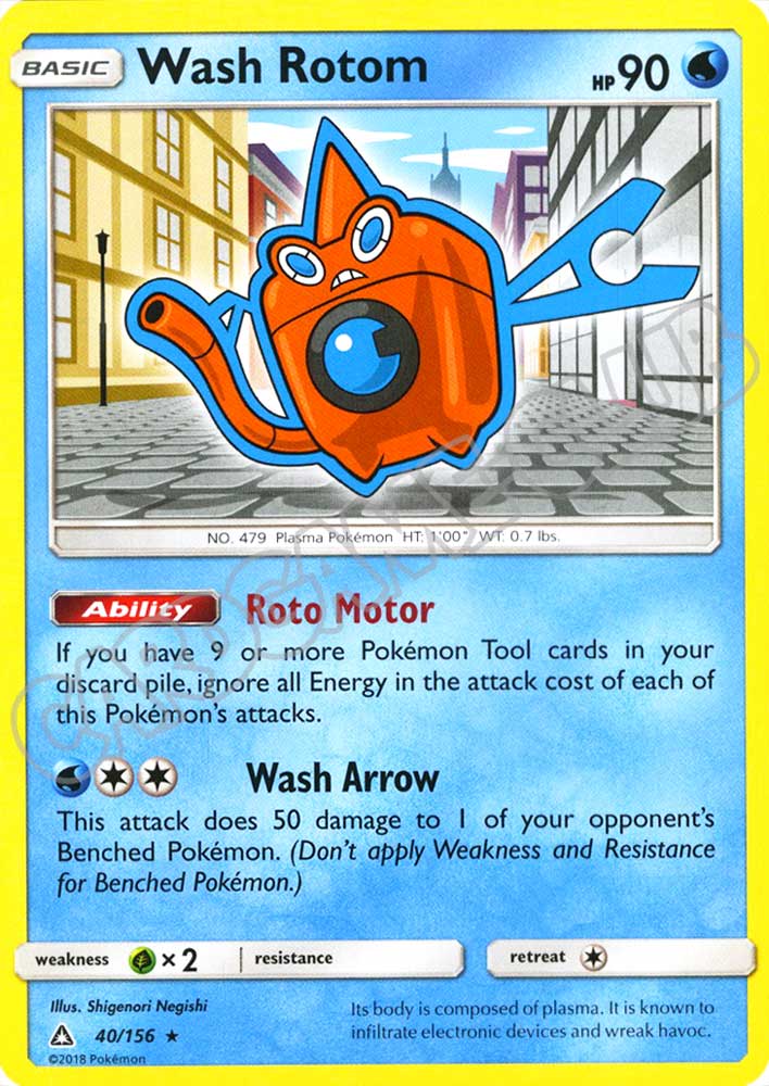 040 / 156 Wash Rotom rara normale (EN) -NEAR MINT-