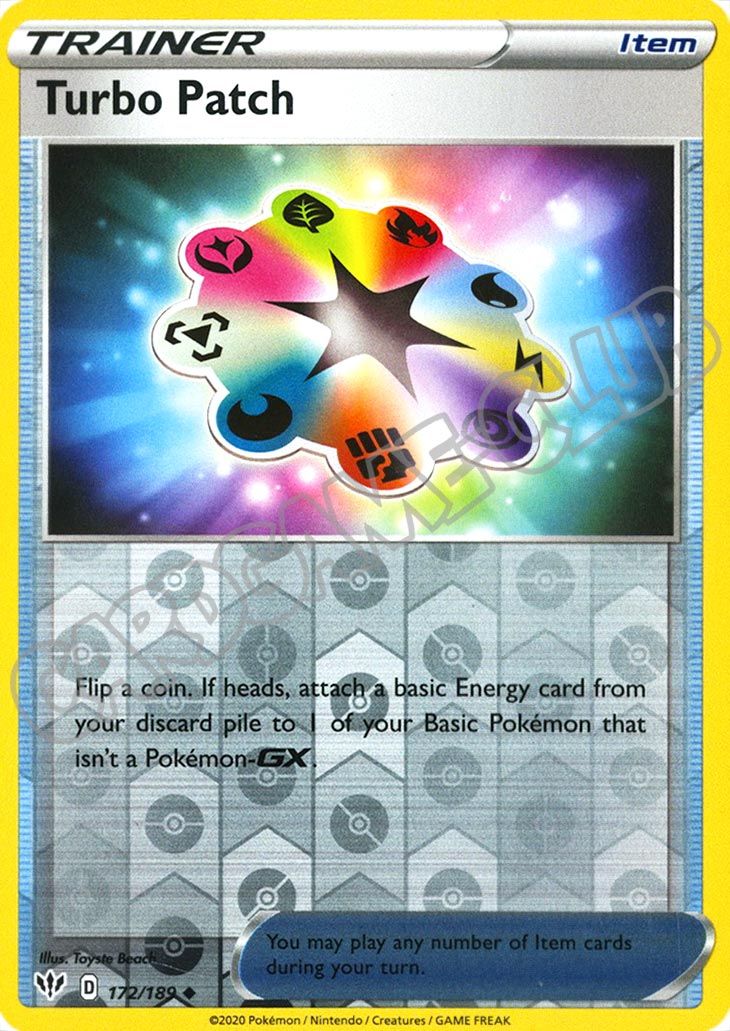 172 / 189 Turbo Patch non comune foil reverse (EN) -NEAR MINT-