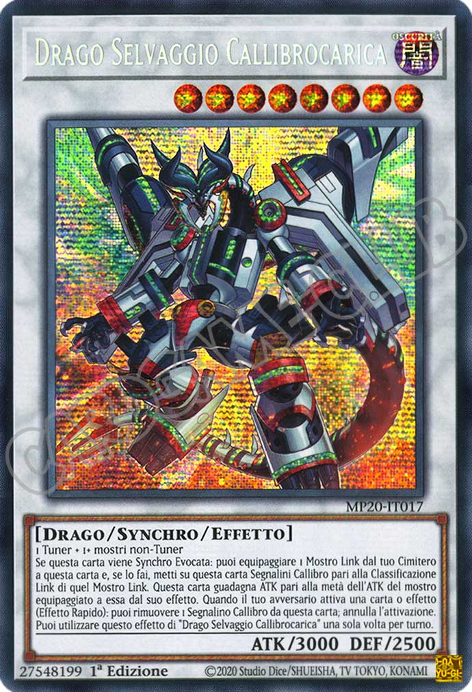 MP20-IT017 Drago Selvaggio Callibrocarica rara segreta prismatica 1a Edizione (IT) -NEAR MINT-