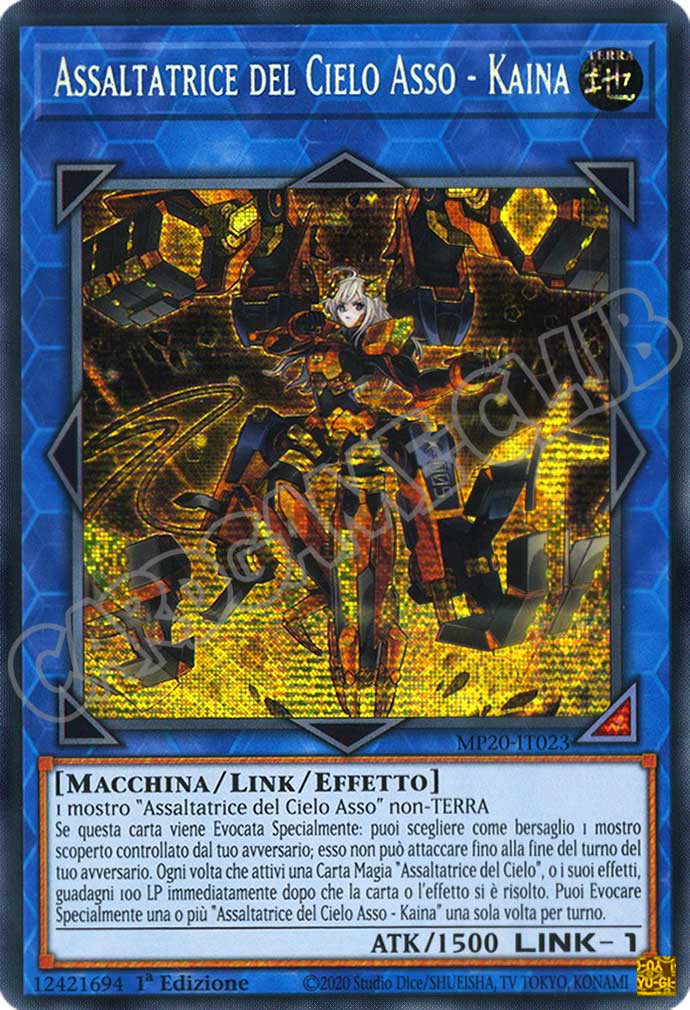 MP20-IT023 Assaltatrice del Cielo Asso - Kaina rara segreta prismatica 1a Edizione (IT) -NEAR MINT-