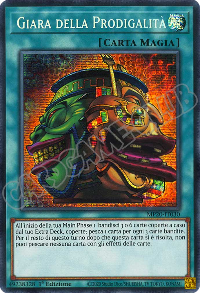 MP20-IT030 Giara della Prodigalita' rara segreta prismatica 1a Edizione (IT) -NEAR MINT-
