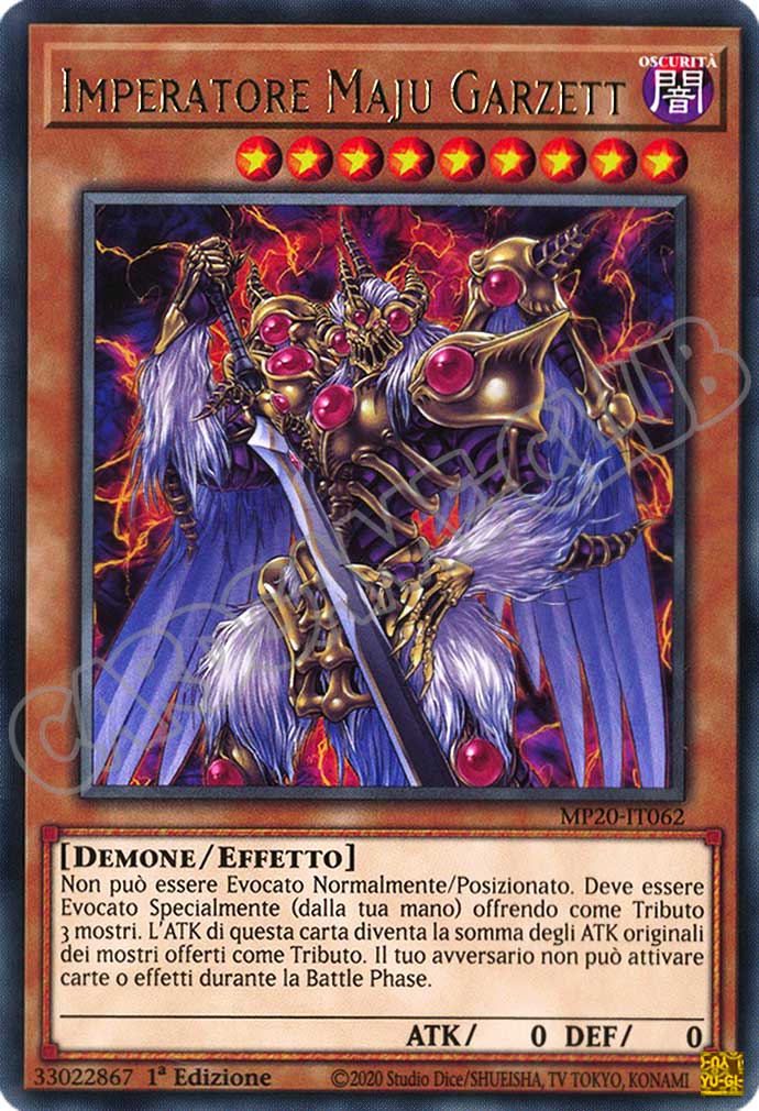 MP20-IT062 Imperatore Maju Garzett rara 1a Edizione (IT) -NEAR MINT-