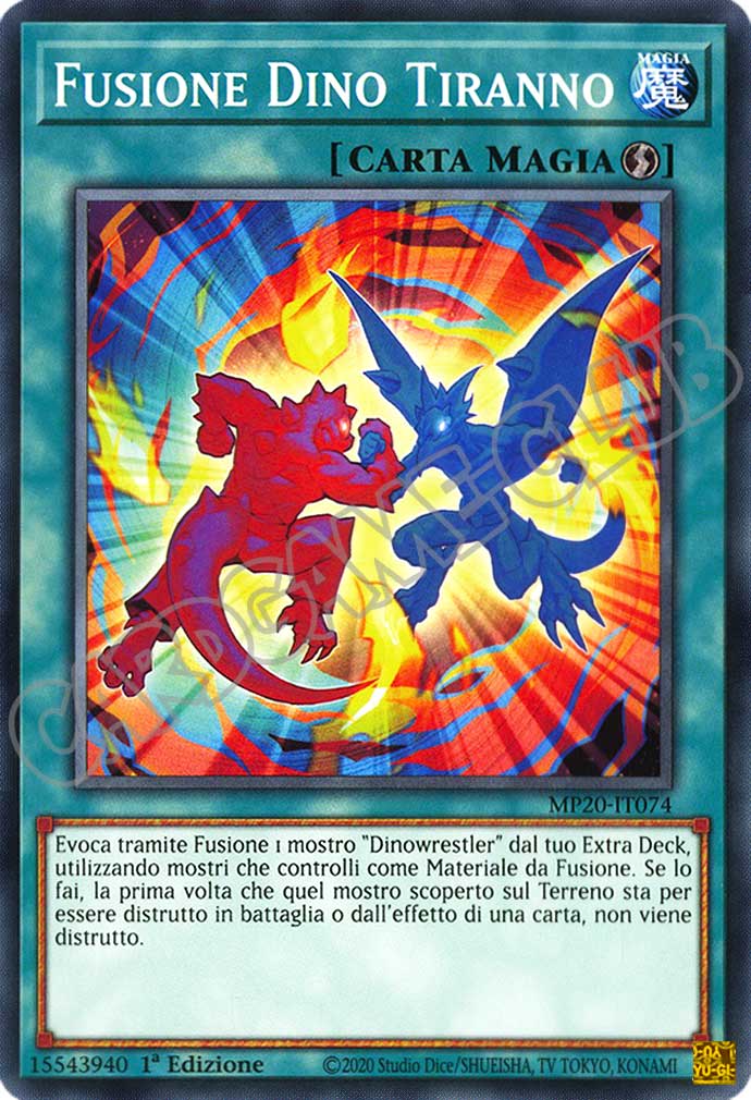 MP20-IT074 Fusione Dino Tiranno comune 1a Edizione (IT) -NEAR MINT-
