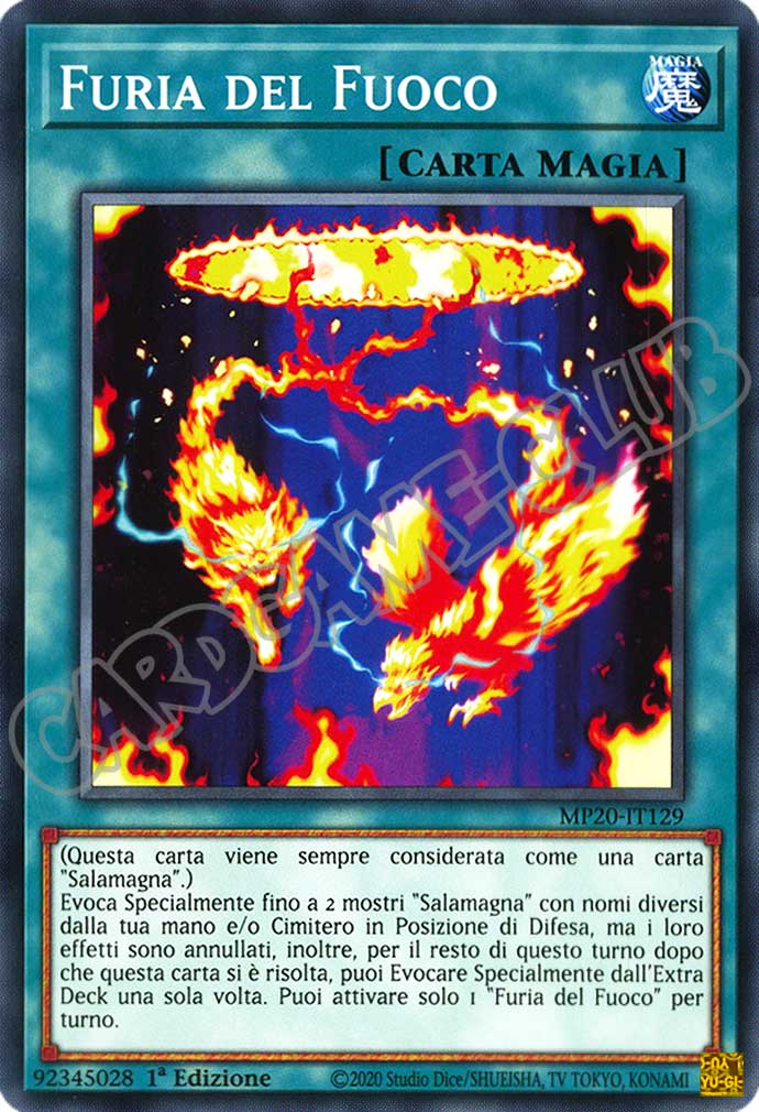 MP20-IT129 Furia del Fuoco comune 1a Edizione (IT) -NEAR MINT-