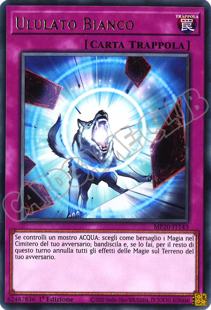 MP20-IT143 Ululato Bianco rara 1a Edizione (IT) -NEAR MINT-