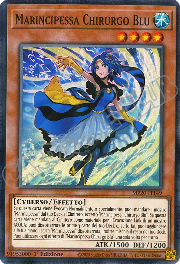 MP20-IT149 Marincipessa Chirurgo Blu super rara 1a Edizione (IT) -NEAR MINT-