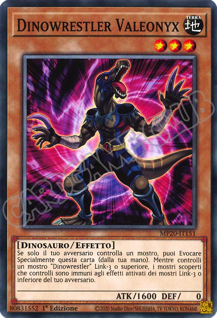 MP20-IT151 Dinowrestler Valeonyx comune 1a Edizione (IT) -NEAR MINT-