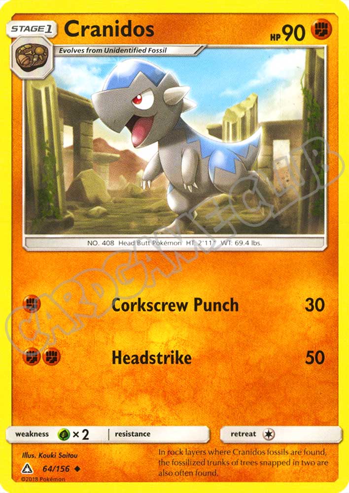064 / 156 Cranidos non comune normale (EN) -NEAR MINT-