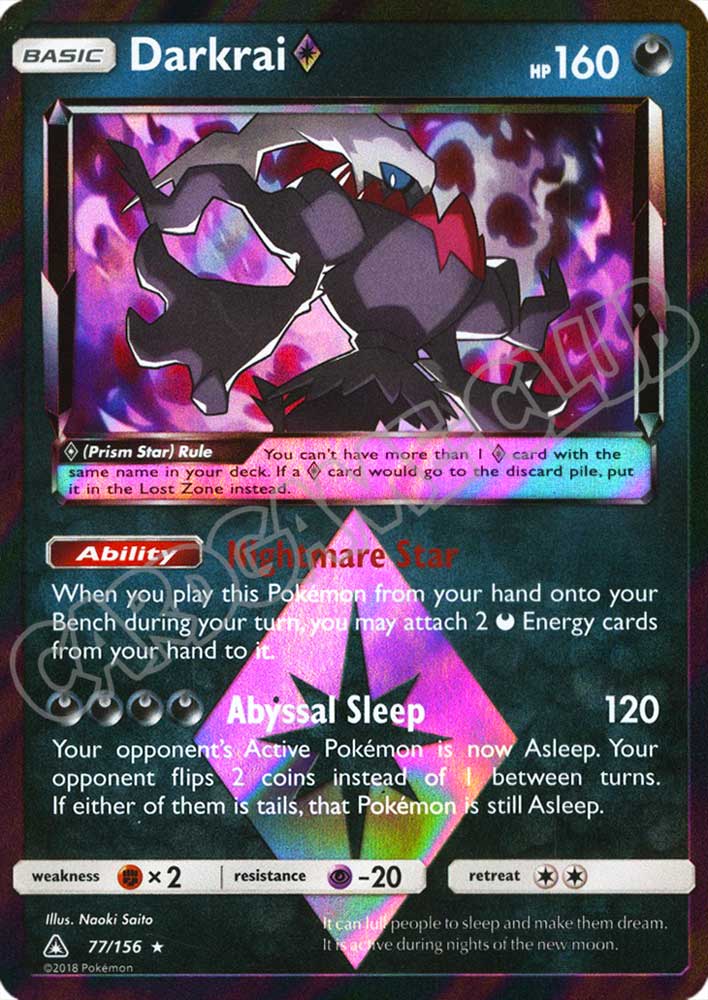 077 / 156 Darkrai rara prisma foil (EN) -NEAR MINT-