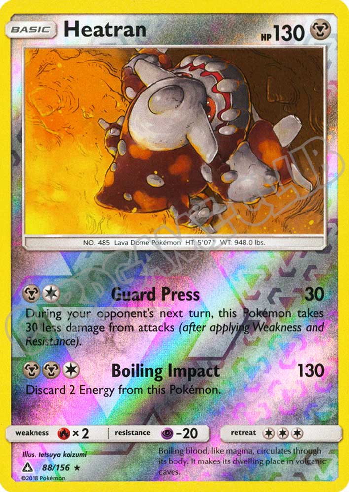 088 / 156 Heatran rara foil reverse (EN) -NEAR MINT-