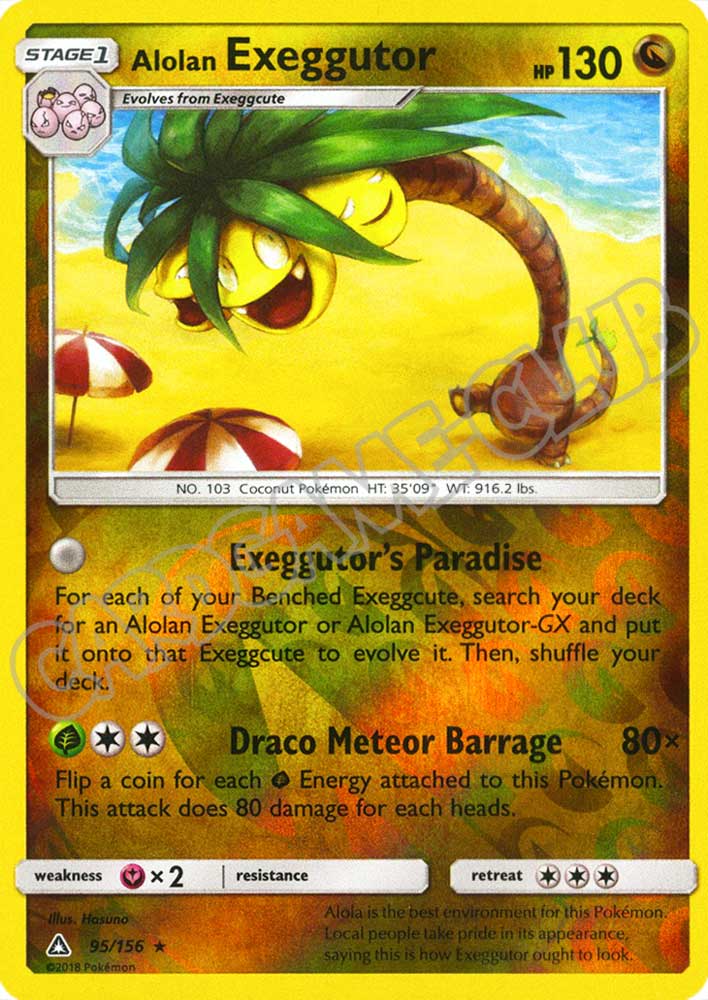 095 / 156 Alolan Exeggutor rara foil reverse (EN) -NEAR MINT-