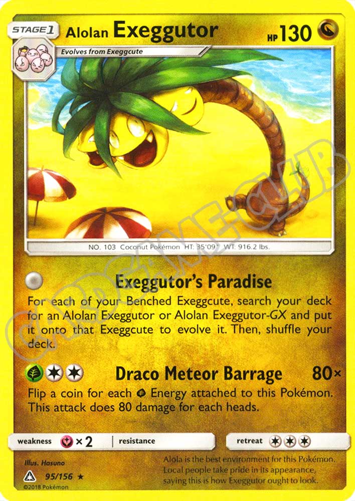 095 / 156 Alolan Exeggutor rara normale (EN) -NEAR MINT-