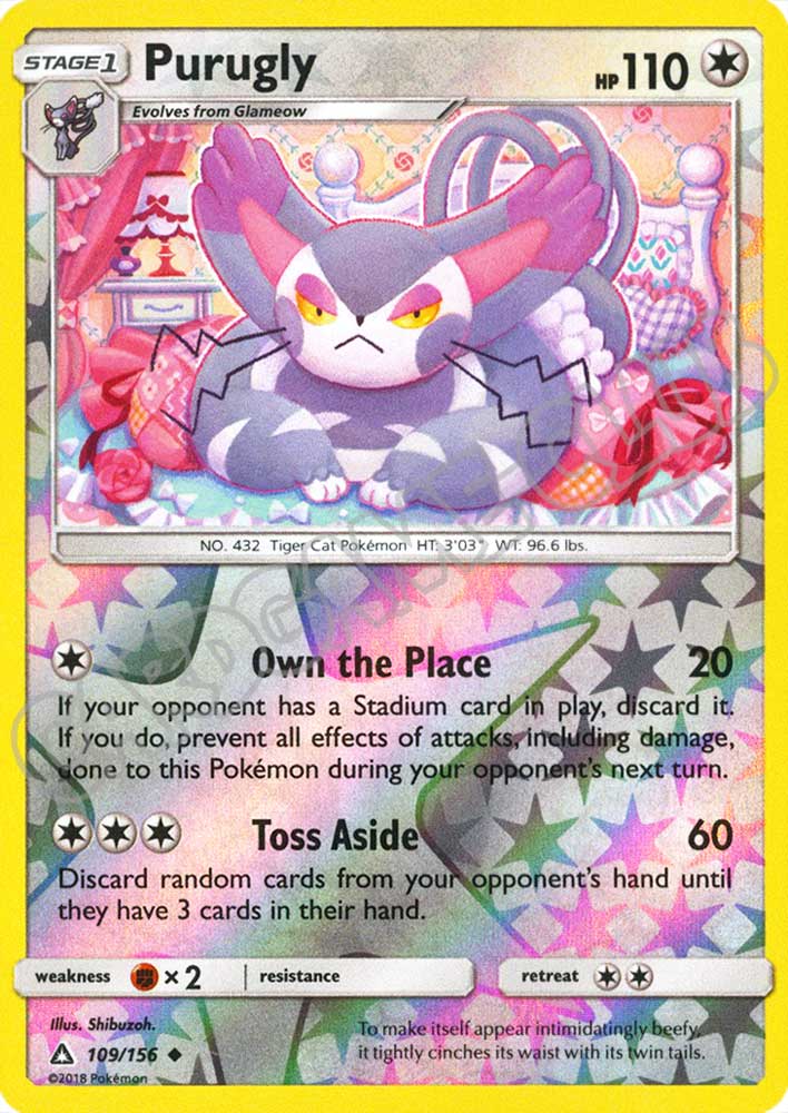 109 / 156 Purugly non comune foil reverse (EN) -NEAR MINT-