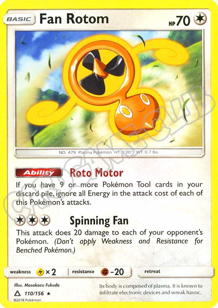 110 / 156 Fan Rotom rara normale (EN) -NEAR MINT-